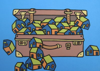 "Excess Baggage: Luggage" 2017 5"x4" Sold