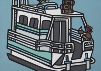 "Houseboat" 2014 4"x4" Sold