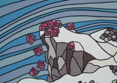 "Living On The Edge" 2010 8"x8" Sold